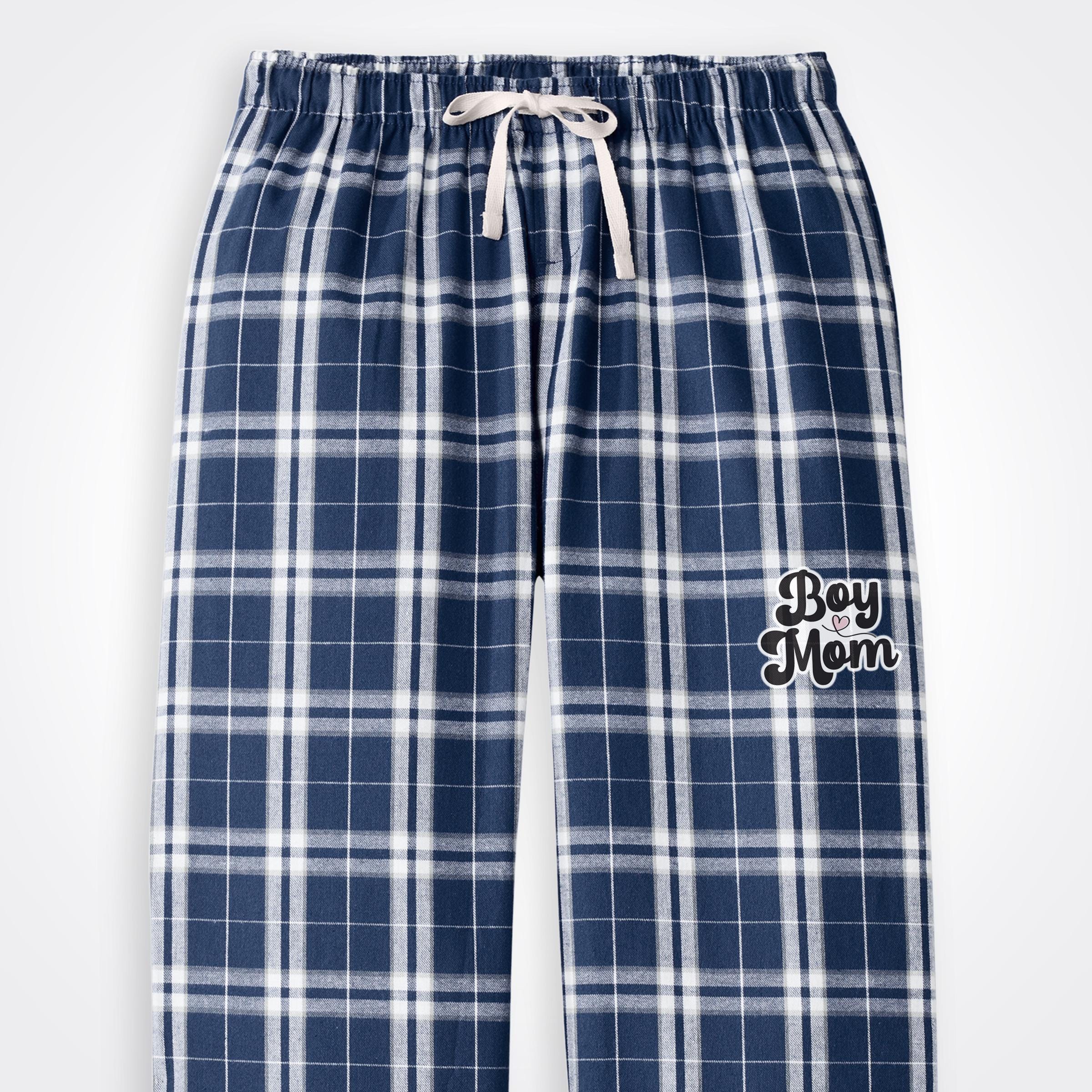 BoyMom Script Logo Flannel Pajama Pant