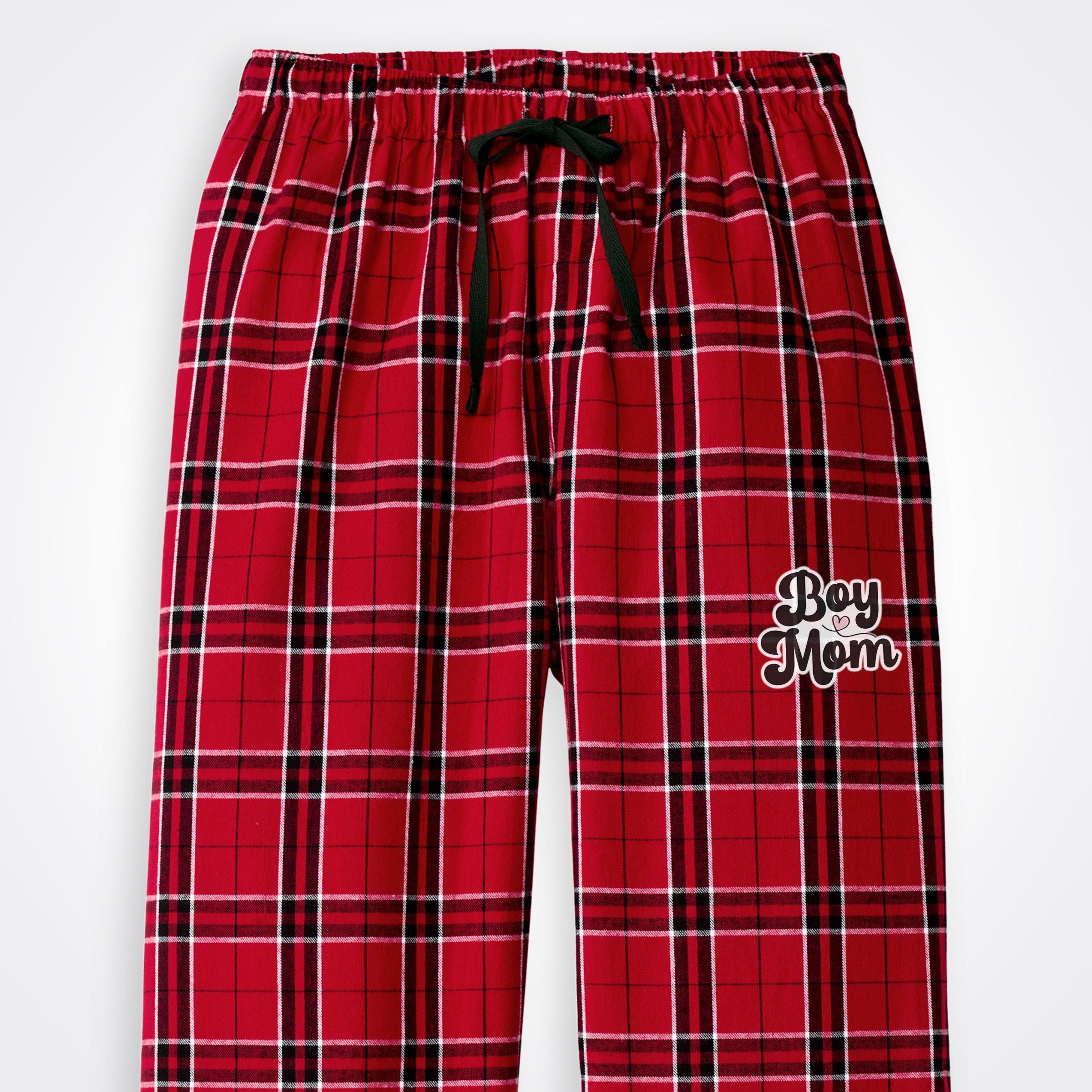 BoyMom Script Logo Flannel Pajama Pant