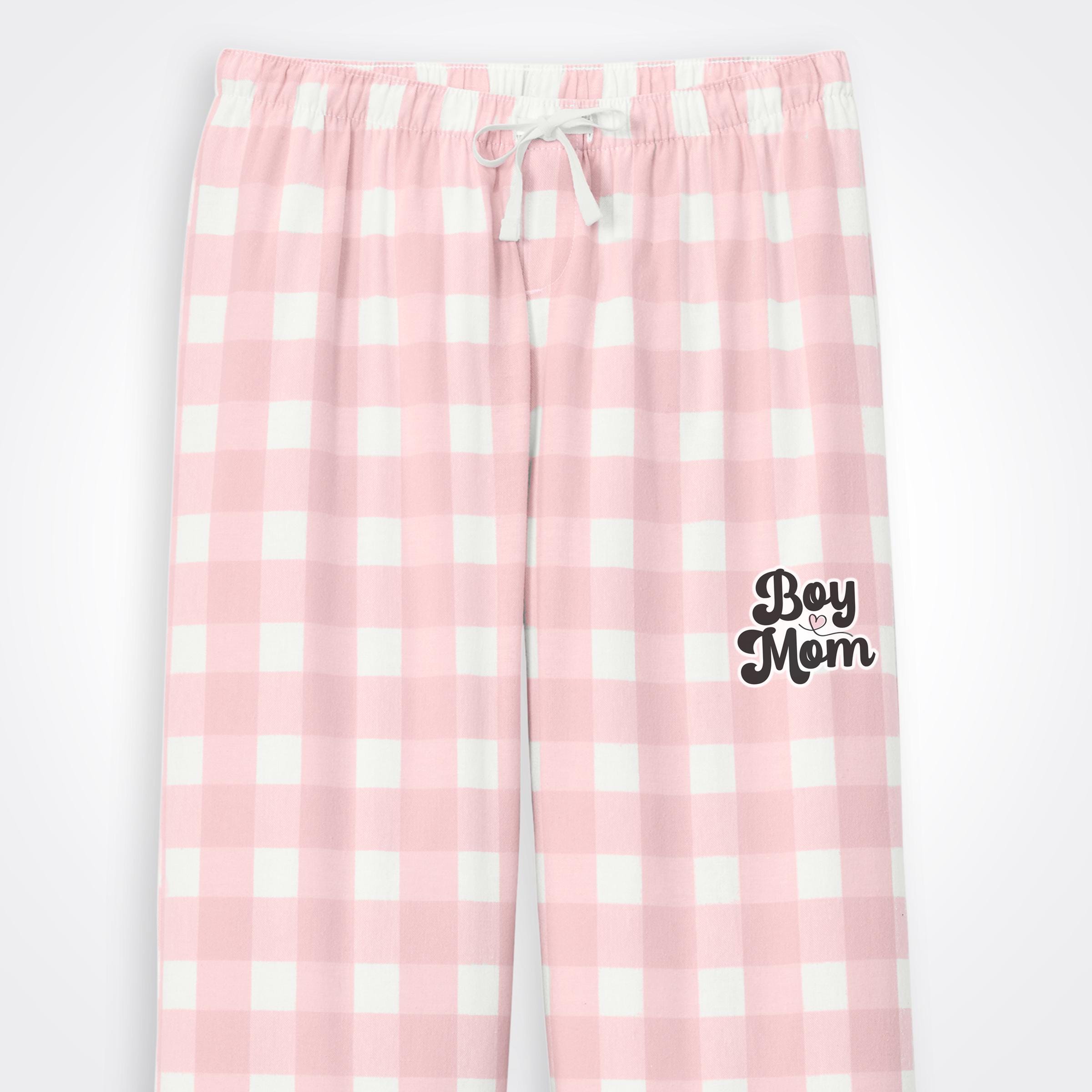 BoyMom Script Logo Flannel Pajama Pant