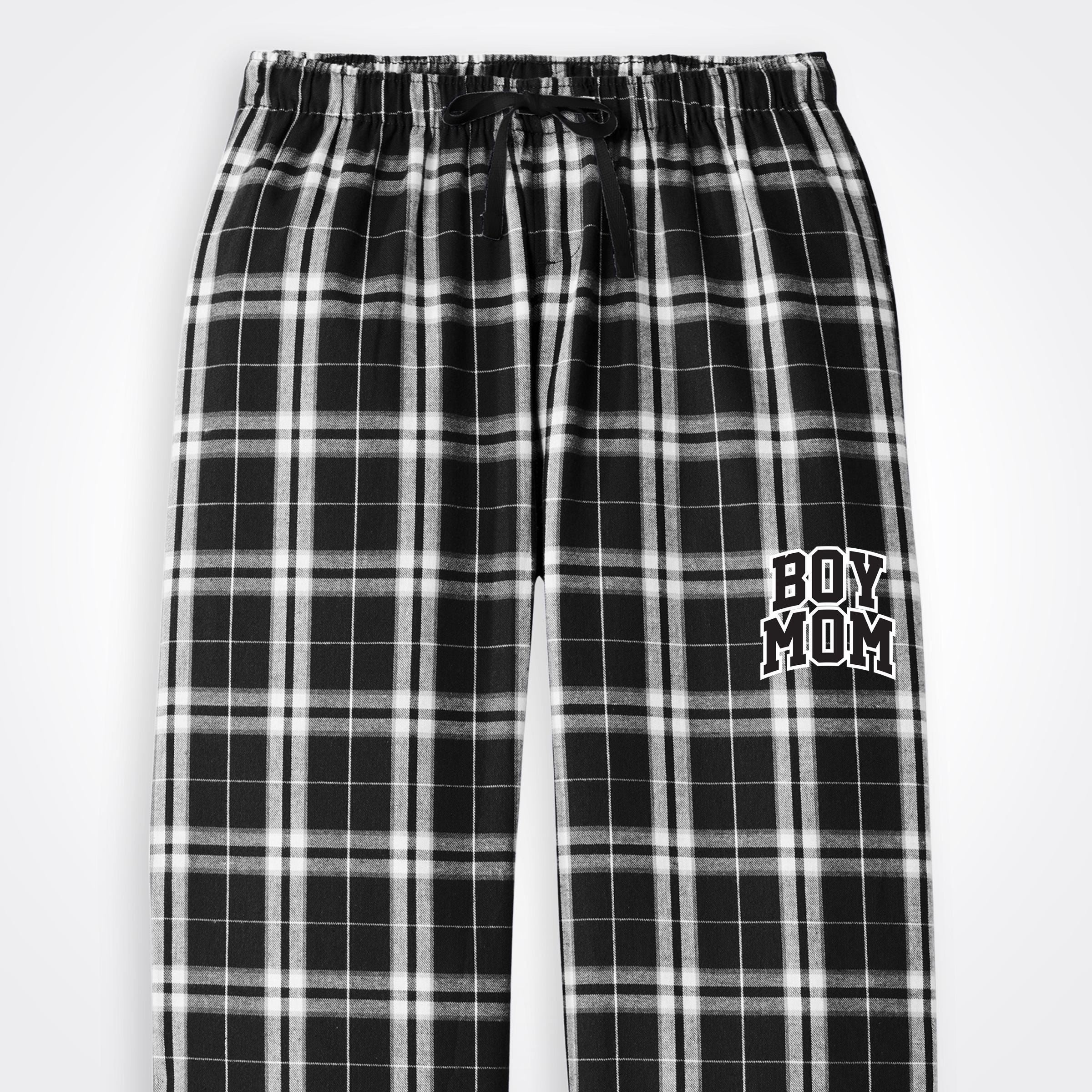 BoyMom Varsity Logo Flannel Pajama Pant