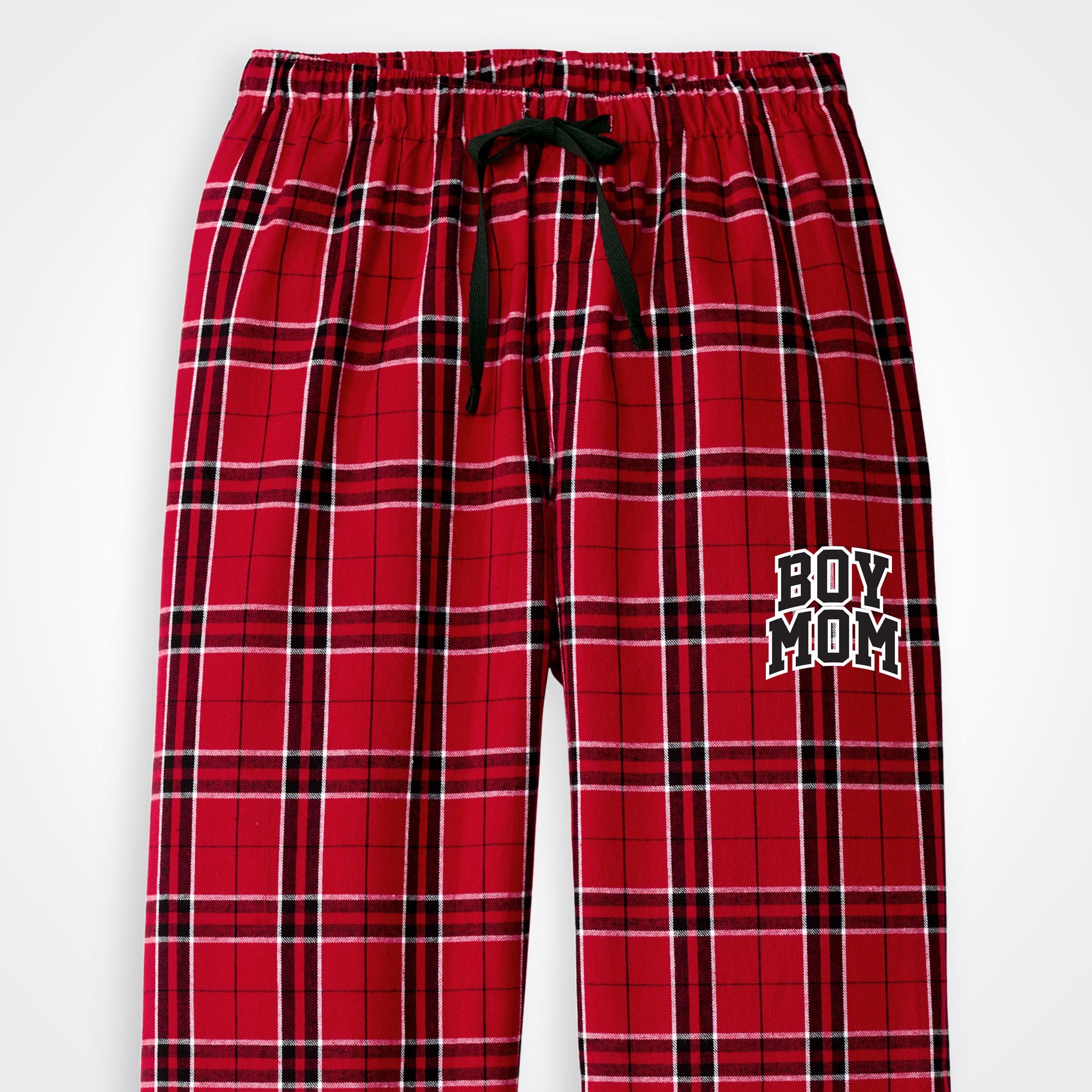BoyMom Varsity Logo Flannel Pajama Pant