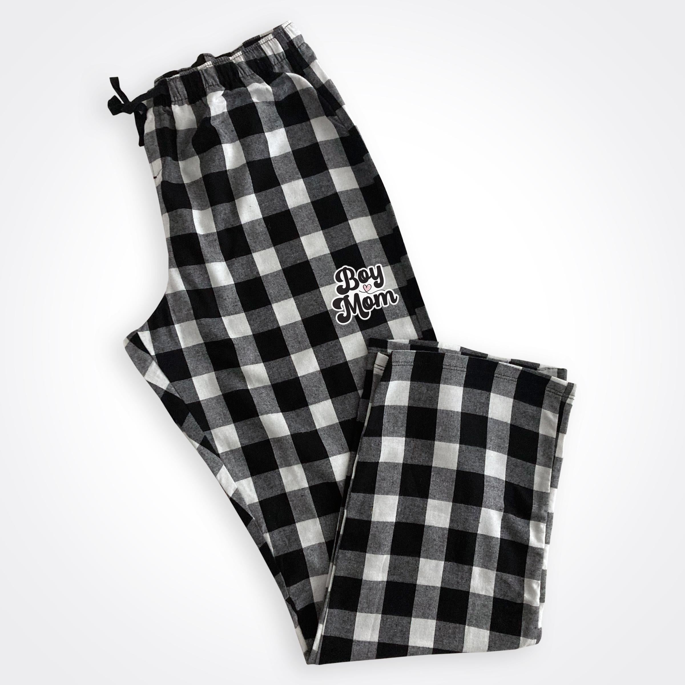 BoyMom Script Logo Flannel Pajama Pant