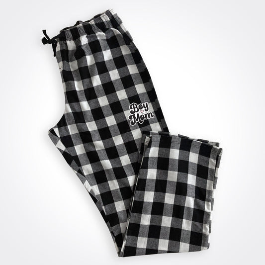 BoyMom Script Logo Flannel Pajama Pant