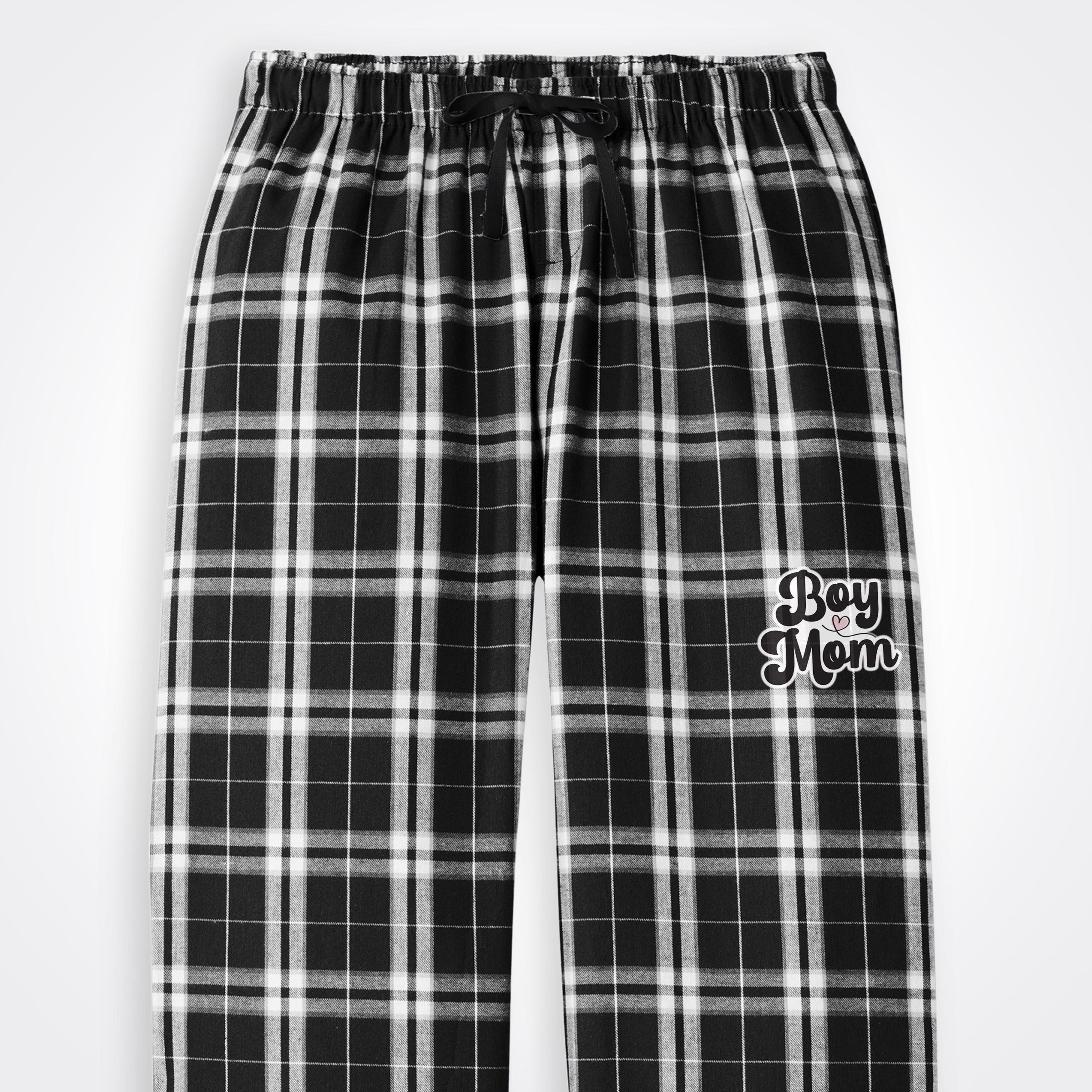 BoyMom Script Logo Flannel Pajama Pant
