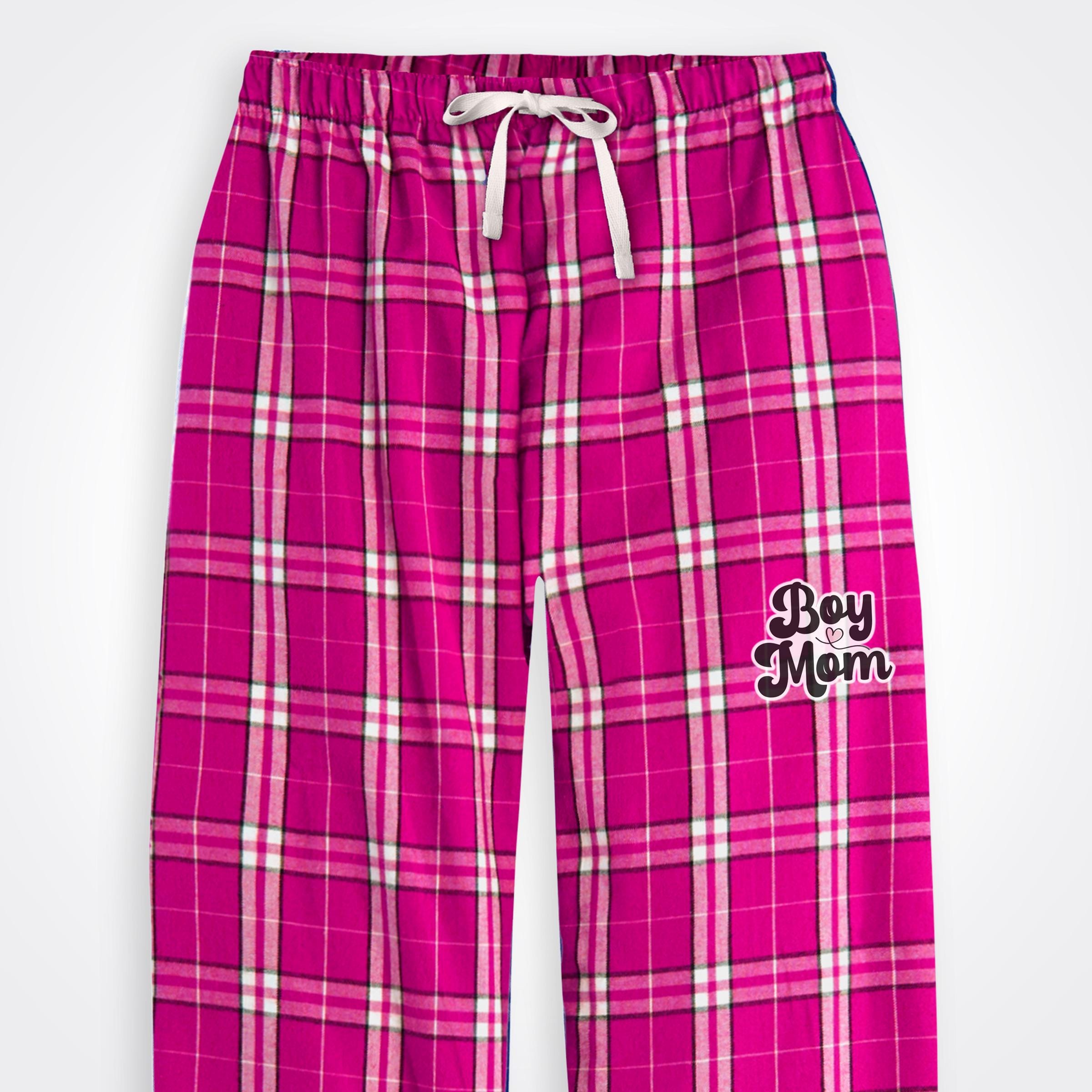 BoyMom Script Logo Flannel Pajama Pant