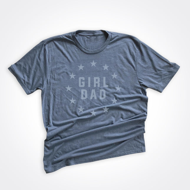 Girldad® Stars on Flint Blue Tee