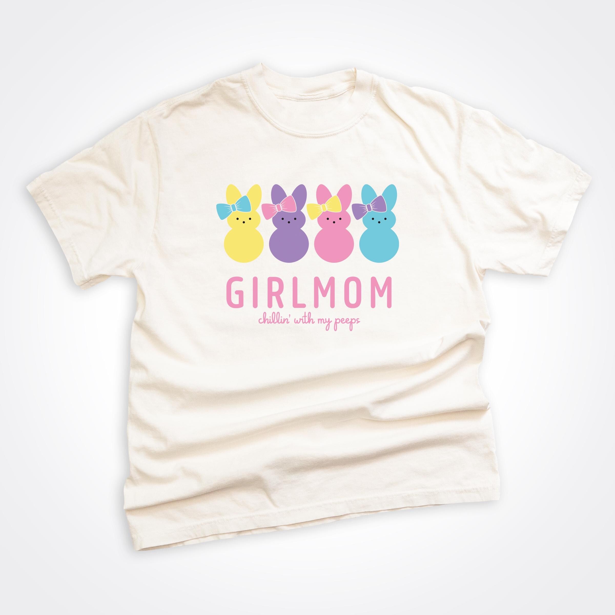 Girlmom® Chillin' with my Peeps Original on Natural Heavyweight Tee