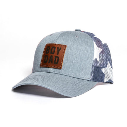 BoyDad Leather Patch Stars & Stripes Hat