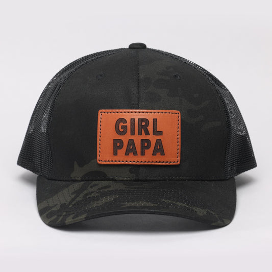 Girl Papa Leather Patch Hat