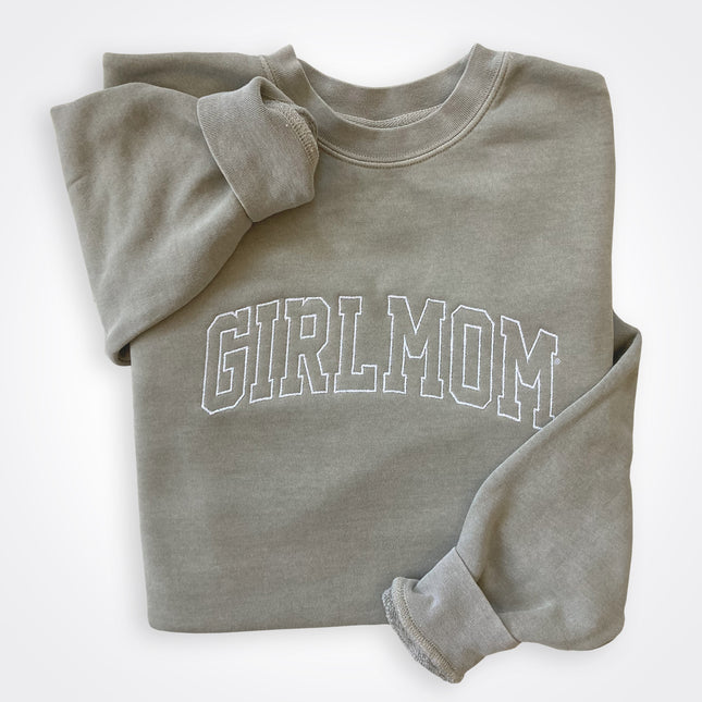 GirlMom Varsity Logo Crew Sweatshirt