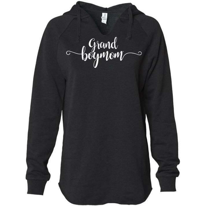 Grand Boymom Black Hooded Pullover