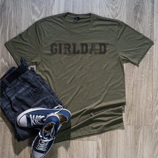 GirlDad Distressed Logo Tee