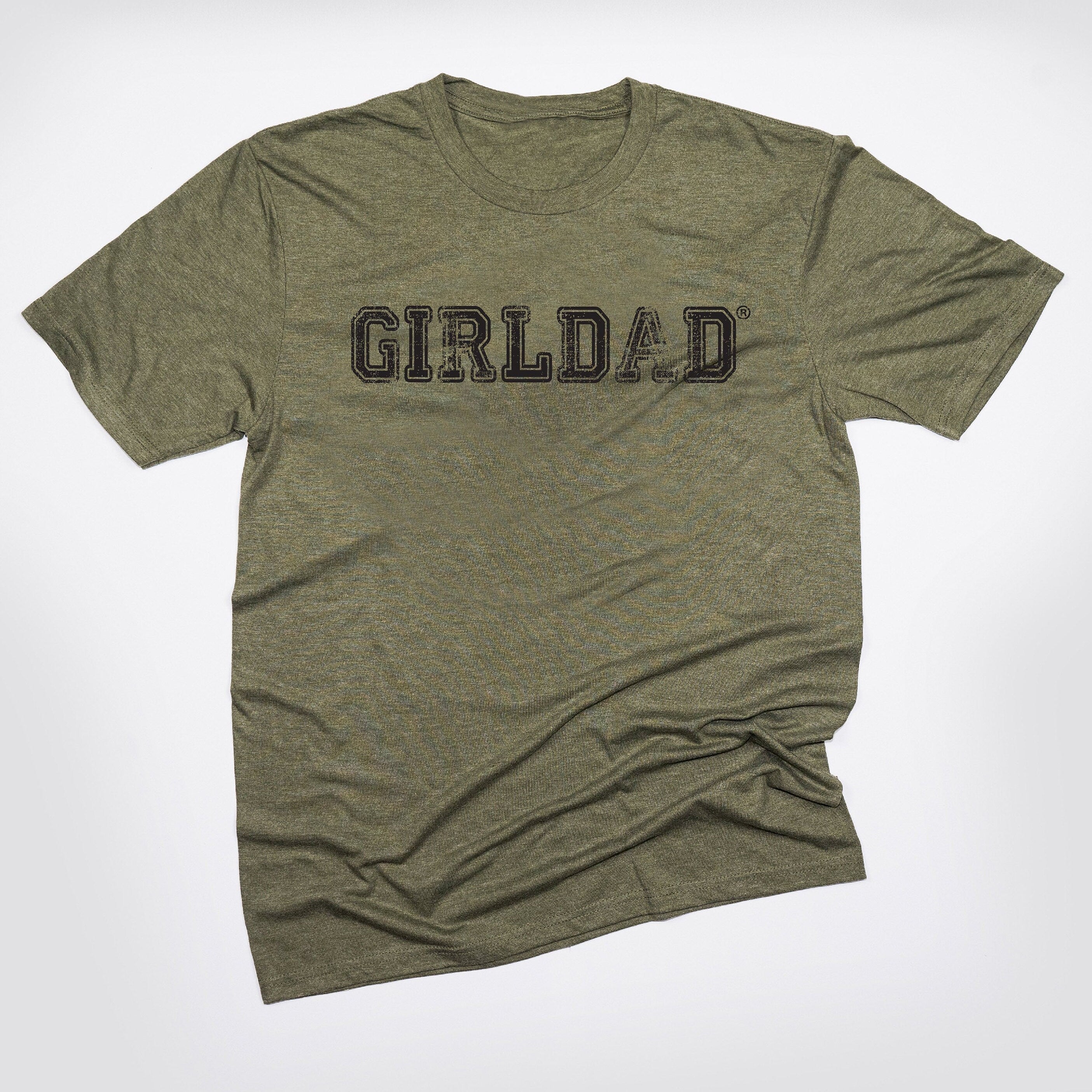 GirlDad Distressed Logo Tee