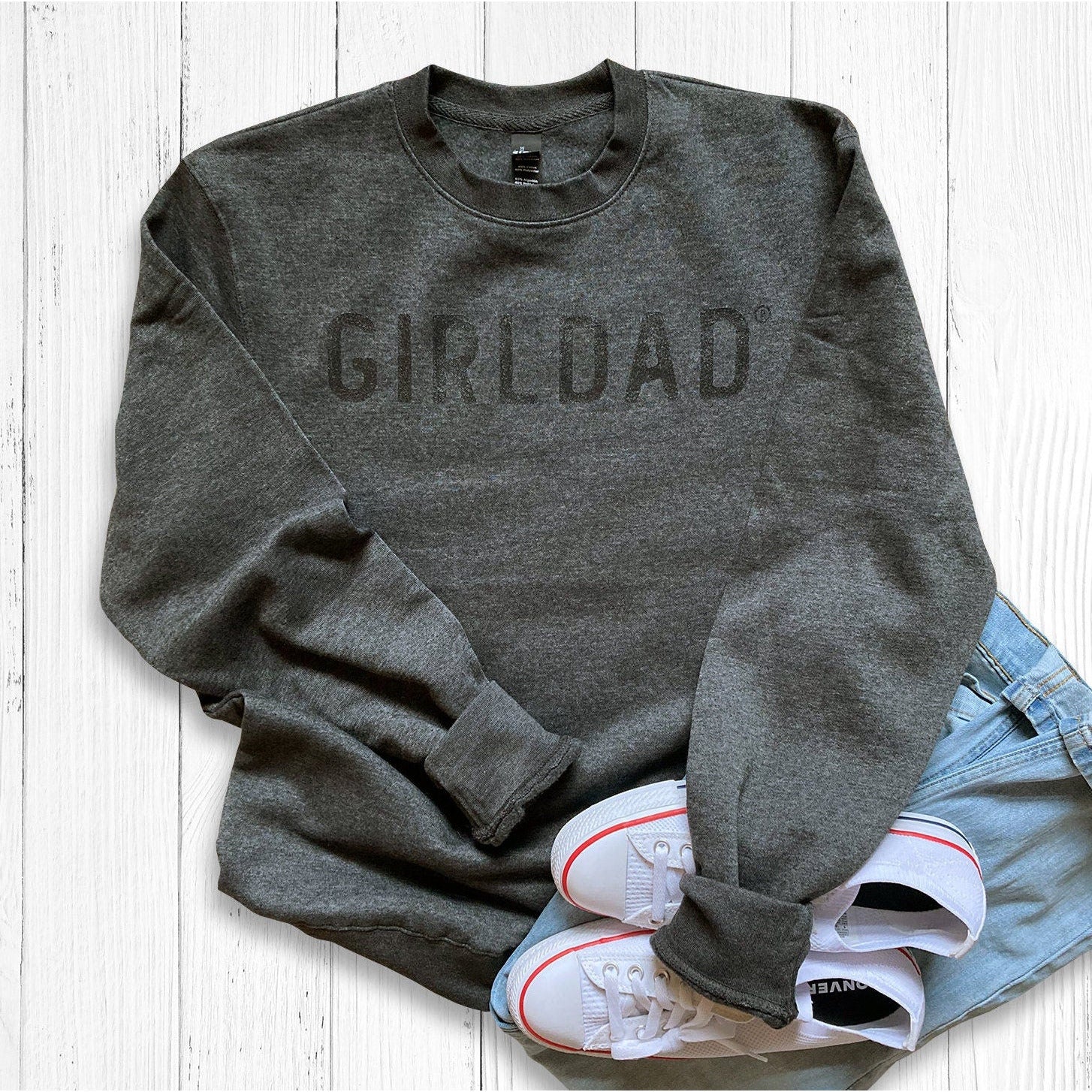 GirlDad Modern Logo Crew Sweatshirt