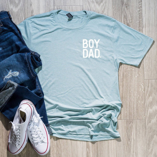 BoyDad Modern Stacked Logo Tee
