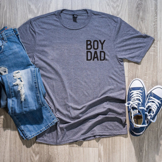 BoyDad Modern Stacked Logo Tee