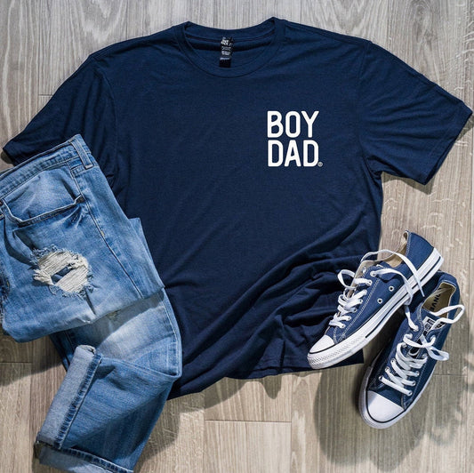 BoyDad Modern Stacked Logo Tee