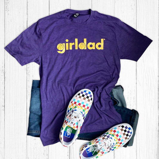GirlDad Basketball Logo Tee