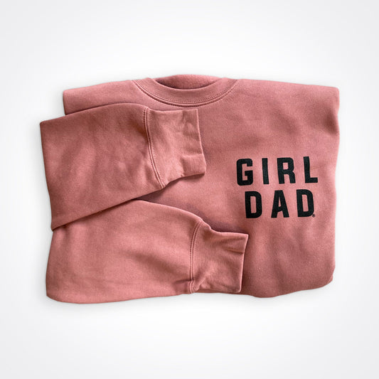 GirlDad Modern Stacked Logo Crew Sweatshirt