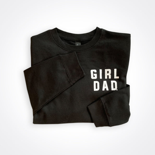 GirlDad Modern Stacked Logo Crew Sweatshirt