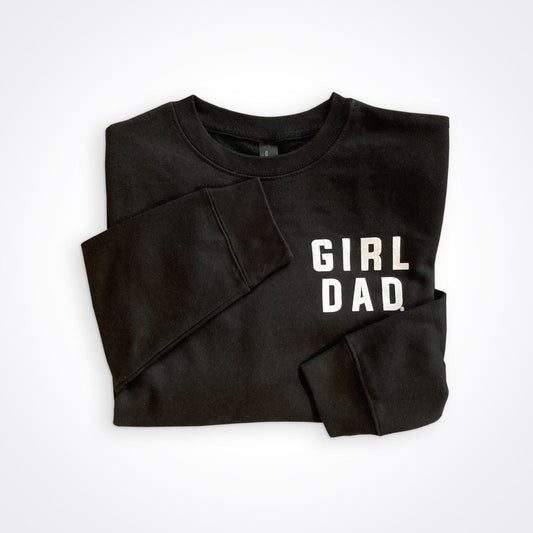 GirlDad Modern Stacked Logo Crew Sweatshirt