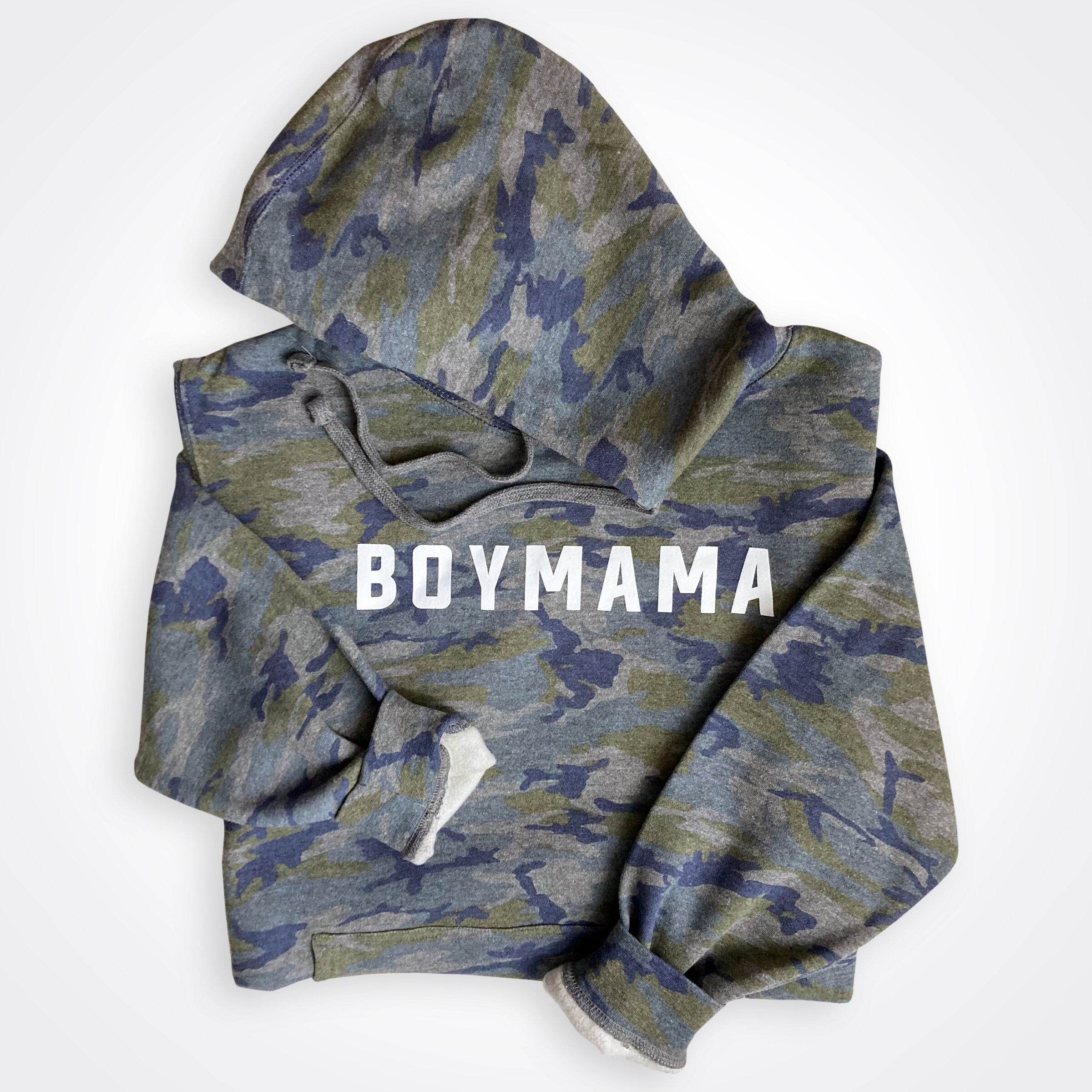 Boy Mama Vintage Camo Hoodie