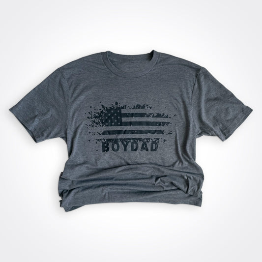 BoyDad USA Distressed Flag Tee