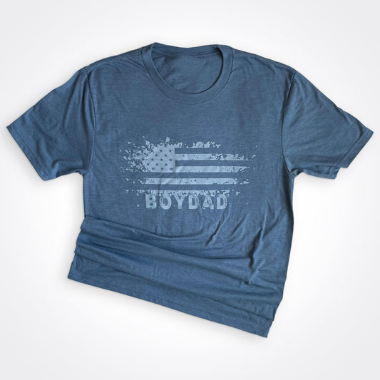 BoyDad USA Distressed Flag Tee