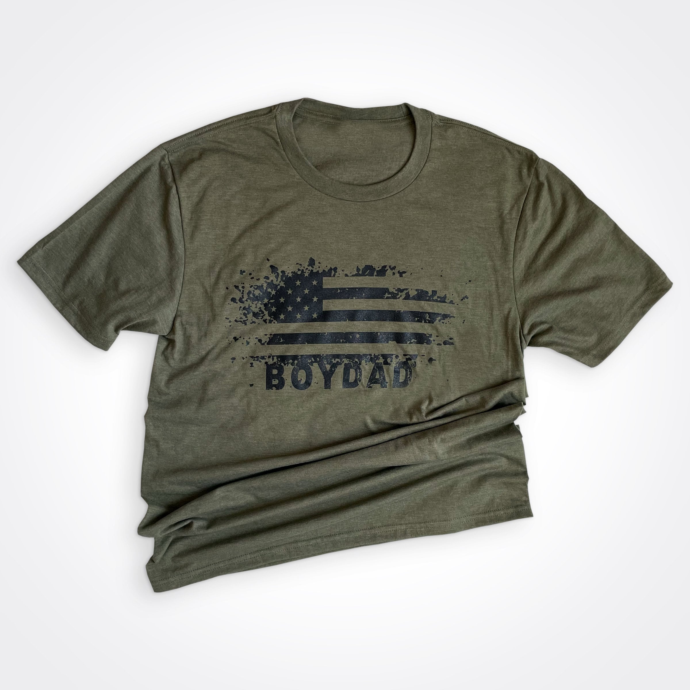 BoyDad USA Distressed Flag Tee