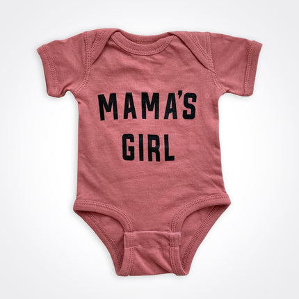 Mama's Girl Blush Frost Bodysuit Matching Mama's Girl & Girlmom Shirt