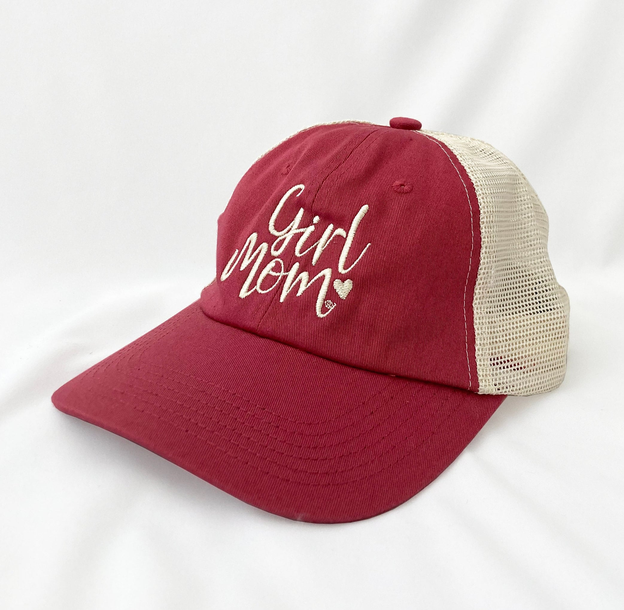 GirlMom Heart Logo Mesh Back Cap