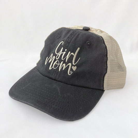 GirlMom Heart Logo Mesh Back Cap