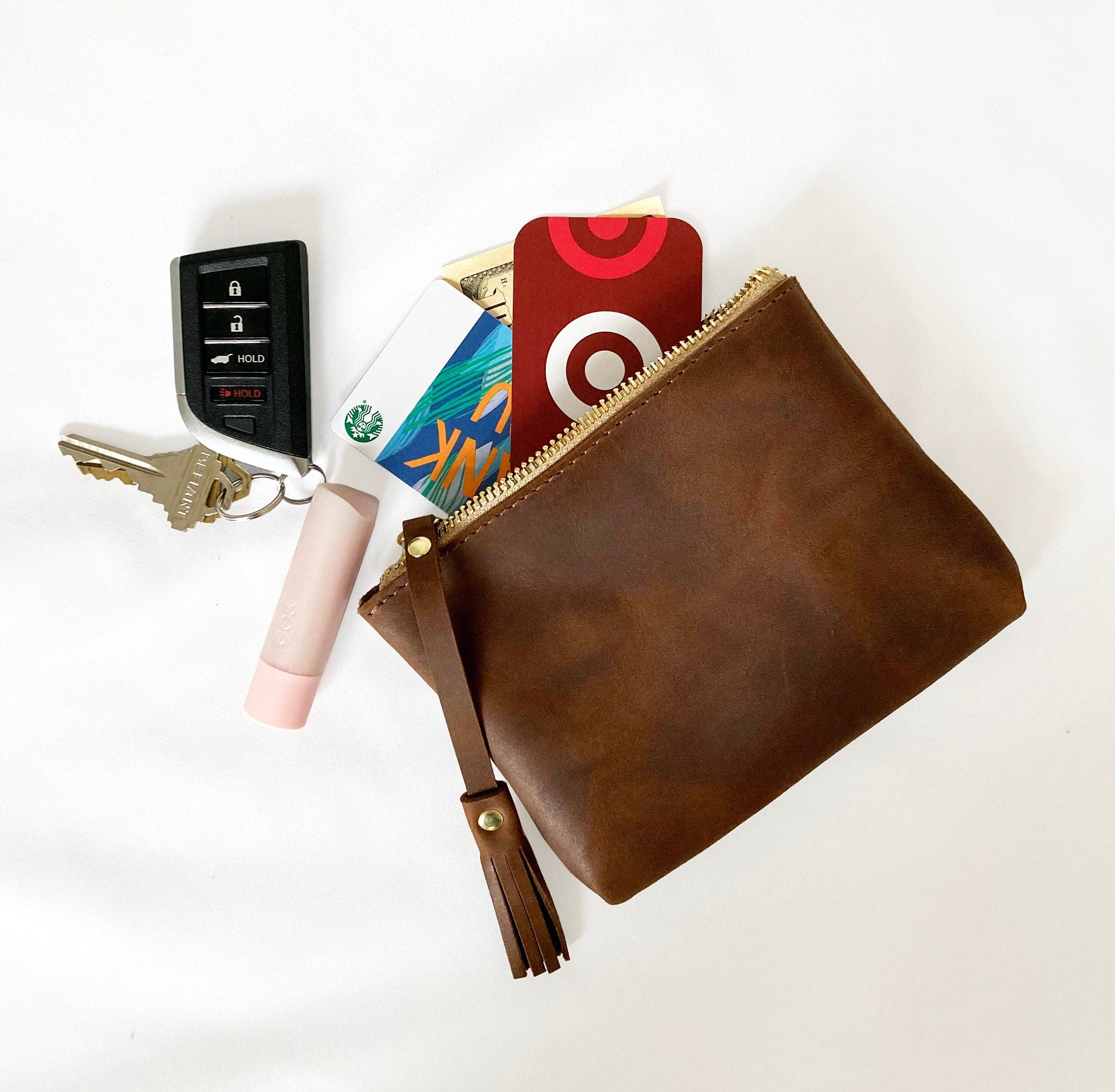 GirlMom Leather Clutch
