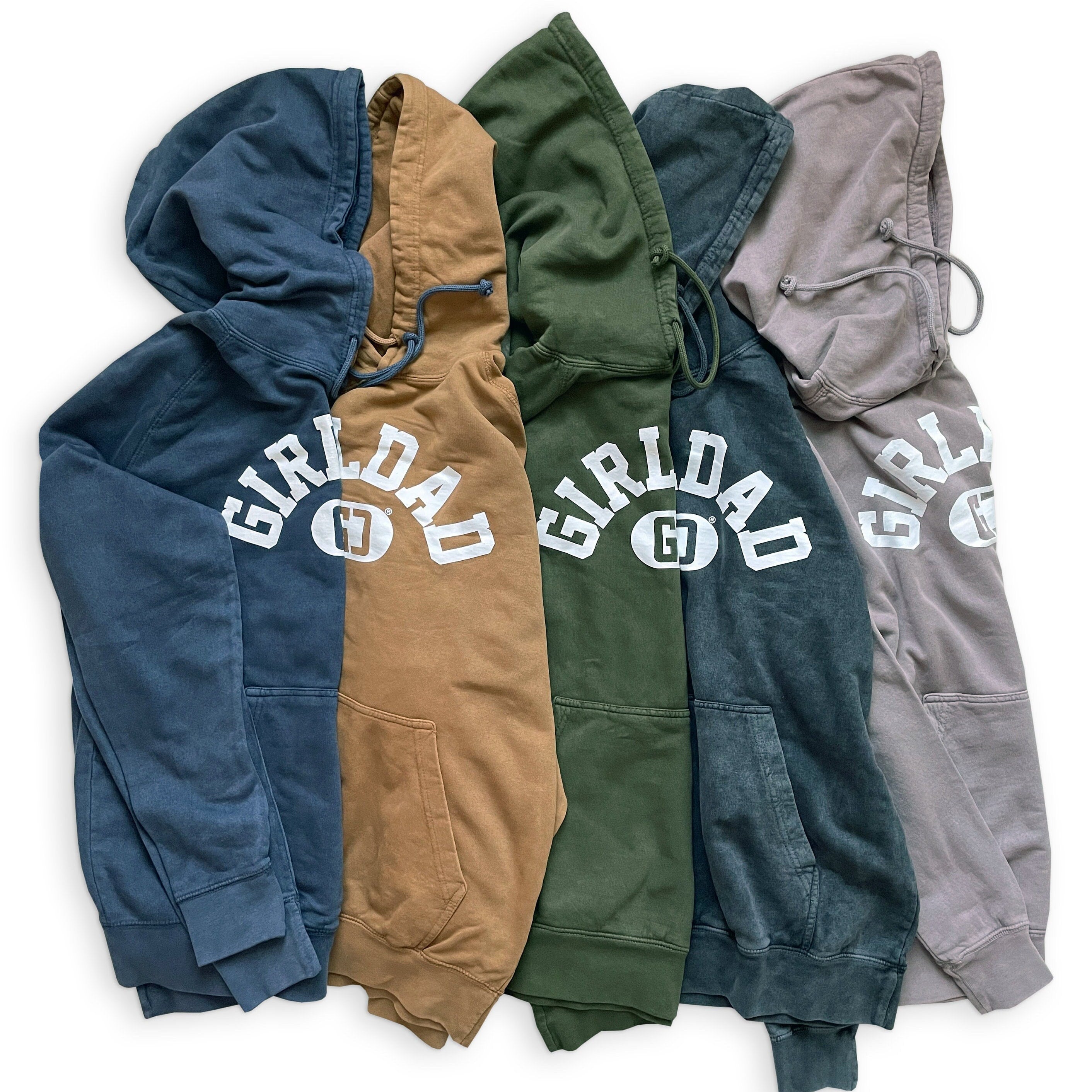 GirlDad Varsity Hoodie In Vintage Finish