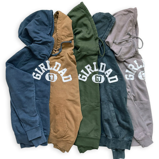 GirlDad Varsity Hoodie In Vintage Finish