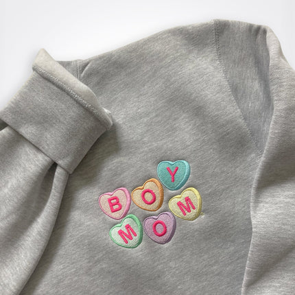 Boymom® Follow Your Heart Embroidered Heavyweight Crew Sweatshirt